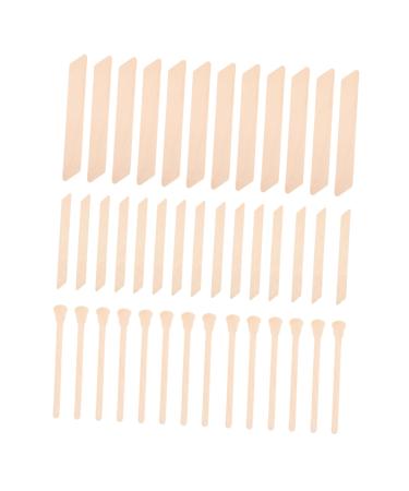 DOITOOL 150pcs wax stick for hair removal spatula irregular applicator tool stick miss pomade wood