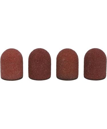 YAOGOHUA 120# Grit Nail Art Sanding Caps Manicure Polishing Grinding Bands Nail Drill Bits Set with Shaft - Buy Online on GoSupps.com