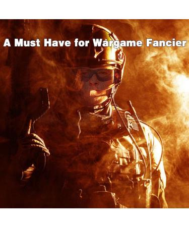 Emageren Foldable Airsoft Masks & Protective Glasses | Half-Facial Protection for Halloween Cosplay Paintball & Military Use - Buy Online on GoSupps.com