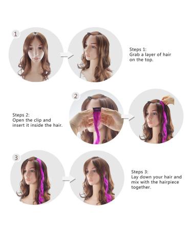 Dreamlover Kids Colored Hair Extensions: Rainbow Clip-ins for Crazy Hair Day - 24 Pieces - Buy Online on GoSupps.com