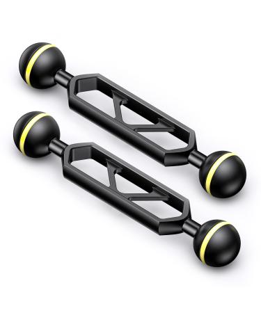 Seafrogs 2 Pieces 6"/15.2cm Double Ball Arm Aluminum Alloy Lightweight Arm 1" Ball Head Extension Connector for Underwater Strobe/Video Light/Diving Camera Tray AM-16-2PCS - Buy Online on GoSupps.com