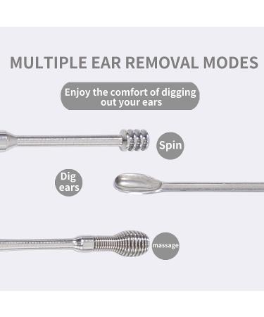 TOOKICHI 6-in-1 Ear Wax Removal Kit - Stainless Steel Ear Pick Tools with Keychain Box - Buy Online on GoSupps.com