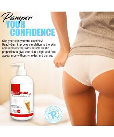 BeautyFit BeautyBum Pump - Muscle Toning Lotion for Tightening Skin & Enhancing Firmness | Sculpt & Tone Problem Areas | Vanilla Shuga | 16 oz - International Shipping Available - Buy Online on GoSupps.com