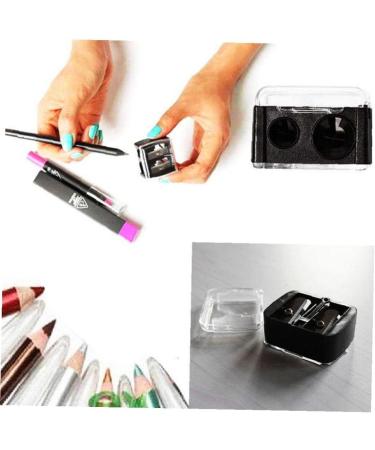 Cosmetic Pencil Sharpener Eye Makeup Pencil Sharpener 2 Holes Precision Sharpener for Eyebrow Lip Liner Eyeliner Pencil - Buy Online on GoSupps.com