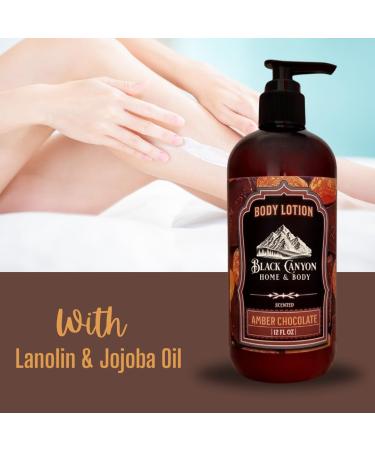 Black Canyon Amber Chocolate Scented Body Lotion with Lanolin and Jojoba Oil 12 Oz - Buy Online on GoSupps.com