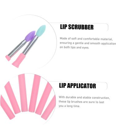 FRCOLOR Lip Brush Eyeshadow Brush Makeup Lip Brush Made of Silicone Lip Gloss Balm Applicator Lip Spoon Lipstick Brush with Cap Lip Forming Silica Gel Applicator Brush - Buy Online on GoSupps.com