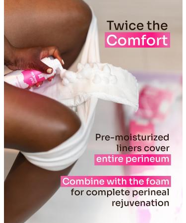 Mommy First Alcohol-Free Witch Hazel Postpartum Healing Foam & Perineal Cooling Liners Bundle Probiotic-Infused Relief for Perineal Pain Itch & Burn After Birth 24 Liners + 5oz Foam 24 Count (Pack of 1) - Buy Online on GoSupps.com