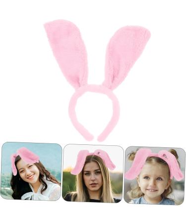 GLSTOY 1pc Animal Ear Headband Festival Hair Ornament Unique Headdress Ball Hair Hoop Party Supply Dog Ear Hair Hoop Party Hair Accessory Festival Hair Hoop Party Headdress Decoration 32x12cm Pink - Buy Online on GoSupps.com