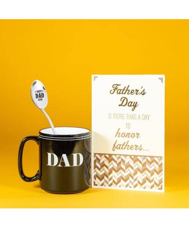 Stainless Steel Spoon Food Grade Cutlery Spoon Personalized Lettering Cutlery Gift for Father's Day Use for Home Kitchen - Buy Online on GoSupps.com