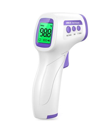 Touchless Forehead Thermometer for Adults and Kids, Instant Accuracy Readings,Fever Alarm, Quiet Vibration Feedback and 40 Memory Function