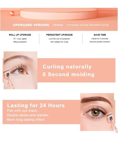Heated Mini Eyelash Curler - LISSAHNE Portable Electric Curler with 3 Heat Modes for Natural Long-Lasting Curls | International Shipping Available - Buy Online on GoSupps.com