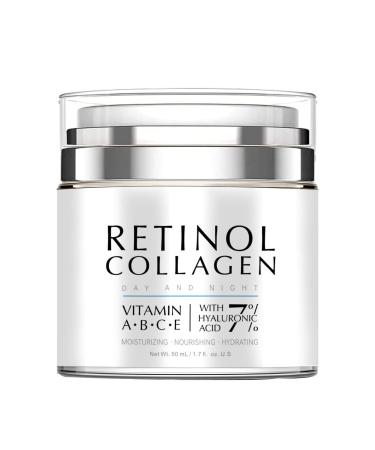 Generisch Anti Wrinkle Cream Retinol Collagen Skin Firming Anti Aging Cream for Men Women Moisturizing Face Cream 50g (1)