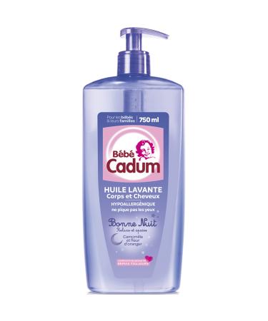 Cadum Soothing Softness Hypoallergenic Cleansing Nourishing Baby Oil Wash Body and Hair (Pack of 1)