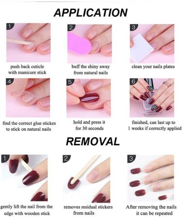 3 Styles False Nail Tips Square Short False Nails Acrylic Stick on Nails Fake Nails Stick on Nails for Women and Girls Nail Art - Buy Online on GoSupps.com