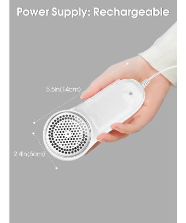 Electric Lint Remover - Wasaga Fabric Razor for Clothing Sweater Bobble & Hair Bale Cutter | Fast & Effective Pilling Solution (White) - Buy Online on GoSupps.com