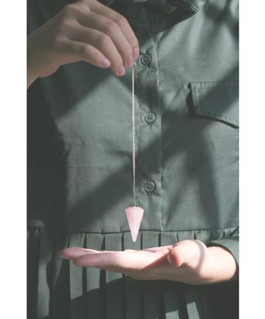 Seven Chakra Beads & Pendulum - Natural Rose Quartz Gemstones for Meditation & Yoga | International Shipping Available - Buy Online on GoSupps.com