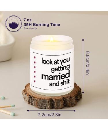 BaubleDazz Lavender Scented Candle - Funny Wedding, Bachelorette, Bridal Shower Gift for Bride - 7oz Soy Wax - Bride to Be Gifts for Her - Buy Online on GoSupps.com