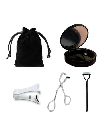 5PCS Lash Curler Kit for Women Includes Magnetic Eyelashes with Applicator Eyelash Comb Mini Eyelash Curler Eyelash Case and Storage Bag Professional Volumizing Lash Lift Kit for Daily Uses
