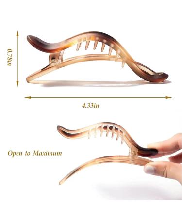 5 Color Hair Claw Clips for Thin Hair - Strong Hold Styling Accessory for Women & Girls - 5 Count Pack - Buy Online on GoSupps.com