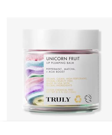 Truly Unicorn Fruit Lip Plumping Balm Natural Plumping & Hydration 0.3 oz Truly Brand 1 Count (Pack of 1)
