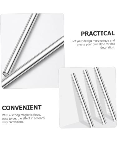 FRCOLOR Nail Magnet Women Manicure Tool Diy Nail Art Tool Magnetic Stick for Nail Magnet Sticks Nail Polish Magnet Nail Art Magnetic Tools Gel Magnet Stick Golden Cudgel Metal Super Strong - Buy Online on GoSupps.com