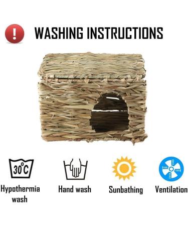 MODEHUAYING Natural Seagrass Mat Bed Hideaway Toy Hand Woven for Rabbit Guinea Pig Chinchilla Ferret 30 x 20 x 20 cm (L x W x H) - Buy Online on GoSupps.com