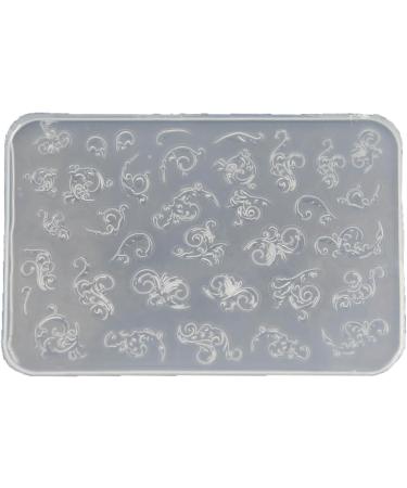 MCAORI 3D Nail Art Mold with Variety of Patterns Template Carving Sticker Stencil Tools Moulds for Nail Enthusiasts and Salons - Buy Online on GoSupps.com