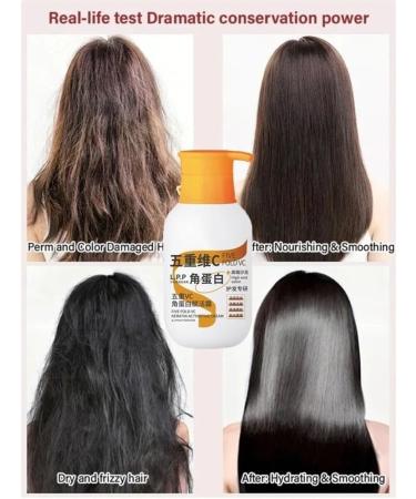 Vitamin C Meringue Repair Cream Specially Developed For Damaged Hair To Replenish Hair Energy.Improve Flexibility Glossiness And Wettability. (Color : 2Count (Pack of 2)) - Buy Online on GoSupps.com