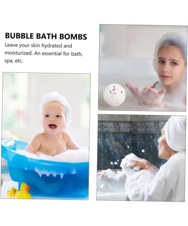 minkissy minkissy 4 Pieces Bath Bubble Bath Ball Round Milk Essential Oil Bombs Bath Bombs Maker Pink Bath Salts Sea Salt - Buy Online on GoSupps.com
