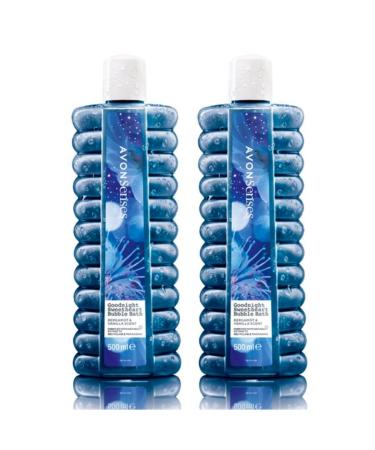2 x Avon Bubble Bath | Goodnight Sweetheart Bubble Bath | 500ml Midnight Blue Vanilla 500 ml (Pack of 2)