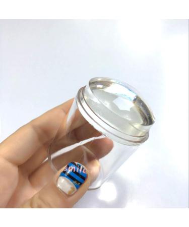 Greatangle Clear Jelly Nail Art Transparent Soft Stamper DIY Polish Printing Template Manicure Nail Art Print Accessories Transparent
