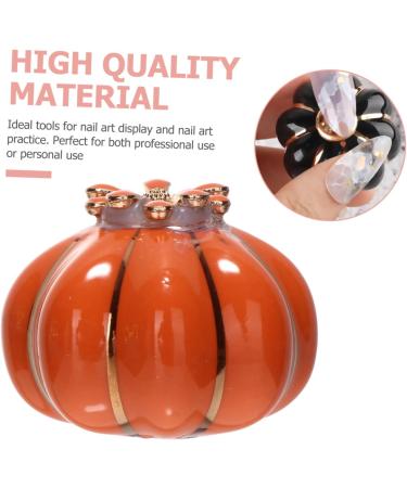 Beavorty 1 Set nail holder nail base stand nail practice base manicure practice bracket nail art nail tip practice holder pedicure stand nail tip stand pumpkin magnet Metal Japanese - Buy Online on GoSupps.com