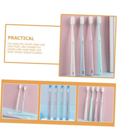 Partykindom 4-Piece Disposable Toothbrush Set for Adults - Practical Hotel & Gum Care Accessories for Pregnant Women - Buy Online on GoSupps.com