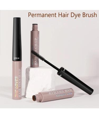 Root Touch Up Grey Hair Cover Up Beard Dye Hair Mascara Root Cover Up Semi Permanent Hair Dye Temporary Brush On Colour Waterproof Sweatproof Long-Lasting - 3 Type Brushes(Dark Brown) - Buy Online on GoSupps.com