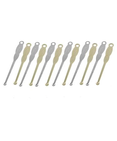 Qtqgoitem 12 Pcs Metal Earpick Earwax Ear Wax Remover Removal Cleaner Tool (Model: 3e3 81c b55 744 57a)