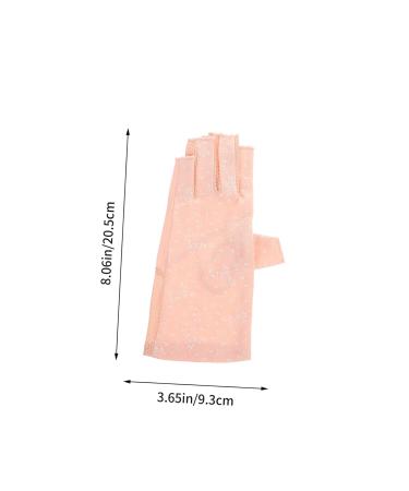 FRCOLOR 5 Pairs Sun Protection Half Finger Gloves Mittens UV Prevention Gloves Skin Protective Gloves Anti-uv Gloves Nail Art Gloves Salon Supply Protector Nylon Miss Manicure - Buy Online on GoSupps.com