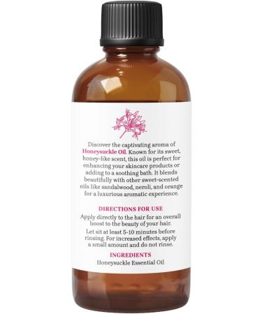 Honeysuckle Essential Oil by Essential Delights - Sweet Floral Aroma for Calming Aromatherapy and DIY Beauty Products 4 FL.Oz. 4 Fl Oz (Pack of 1) - Buy Online on GoSupps.com