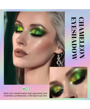 VERONNI Chameleon Eyeshadow - 3 Colors Liquid Metallic Holographic Glitter Long Lasting & Smudge Proof Multichrome Eye Shadow - Buy Online on GoSupps.com