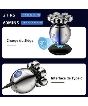 meiyan 6 in 1 Electric Shavers 7D Hair Clipper For Men and Nose Trimmer with LED Display and Portable Wet and Dry - Buy Online on GoSupps.com