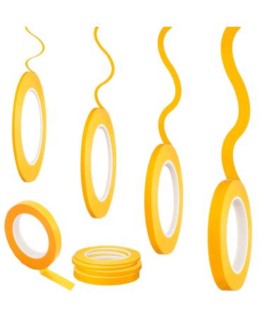 Epakh 4 Rolls Pinstripe Tape  Masking Tape in 1/16  1/8  1/4 and 1/2 Inch Wide x 52 Yard Long  Painters Automotive Masking Tape for DIY Car Auto Paint Art (Yellow) - Buy Online on GoSupps.com