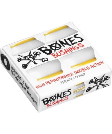 Bones Wheels Medium Bushings - White (2 Set) | High-Quality Skateboard Bushings - Buy Online on GoSupps.com