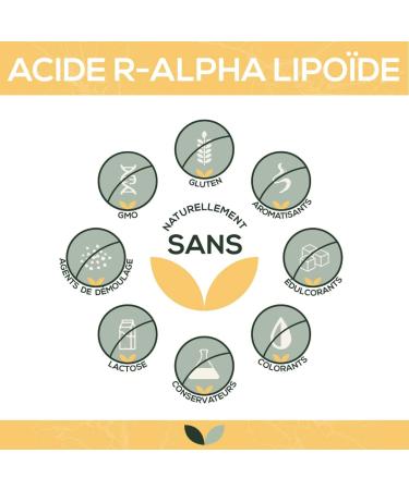 R-Alpha Lipoic Acid 400 mg per capsule | 120 capsules | High dosed | in particularly high bioavailability | Vegan | 100% ecological paper packaging - Buy Online on GoSupps.com
