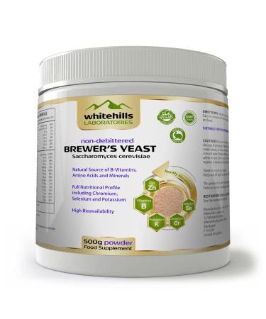 Brewer's Yeast Powder 500g Non-debittered Saccharomyces cerevisiae Natural Source of B-Vitamins Chromium Selenium and Potassium from Whitehills Laboratories UK 500 g (Pack of 1) - Buy Online on GoSupps.com
