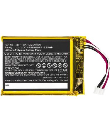 Synergy Digital Emergency Lighting Battery - Compatible Replacement for Xfinity Home Security Touch Screen 3.7V 4500mAh Li-Pol Technicolor BP-TCA-12/2510 SN - Buy Online on GoSupps.com