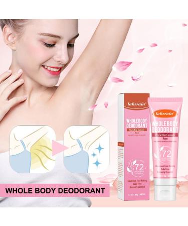 Whole Body Deodorant for Women 72 Hour Odor Control Women's Deodorant Invisible Cream Body Deodorant Deodorant for Men & Women All Day Odor Protection Aluminum Free 3.0 Oz (Rose) - Buy Online on GoSupps.com