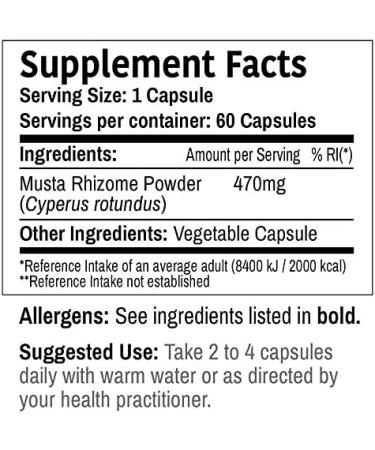 Dr. Wakde S Musta Capsules - 60 Veg Caps Ayurvedic Supplement | Vegan Herbal Natural | Made in the UK - Buy Online on GoSupps.com