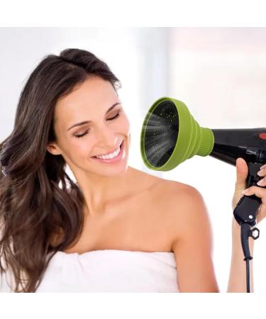 Pzuryhg Blow Dryer Vent Hood - Heat Resistant Foldable Silicone Hair Dryer Vent Hood Soft Multifunctional Universal Hair Dryer Accessories for Hair Styling green - Buy Online on GoSupps.com