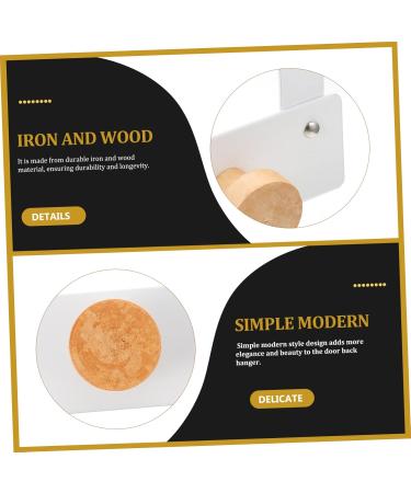 Cabilock Door Hook Hat Hooks Hangers Over Door Towel Hook Home Hook Over Door Towel Rack Back Door Iron Hook 50.20X18.50X4.00CM White - Buy Online on GoSupps.com