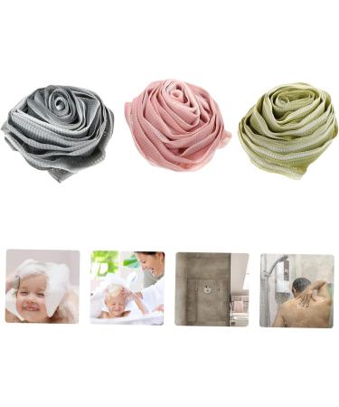 Shop Housoutil 3pcs Rose Bath Balls - Natural Body Sponge & Shower Scrubber | Bubble Maker & Back Scrubber for Luxurious Bathing Experience - Buy Online on GoSupps.com