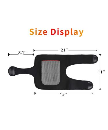 HOOCUCO Heated Knee Brace Wrap Support - Portable Rechargeable Heating Pad for Knee Injury, Arthritis, Meniscus Tear, Muscle Pain Relief - Men & Women - Buy Online on GoSupps.com